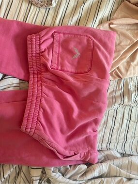 Victoria's Secret Hot Pink Rhinestone Pocket Joggers